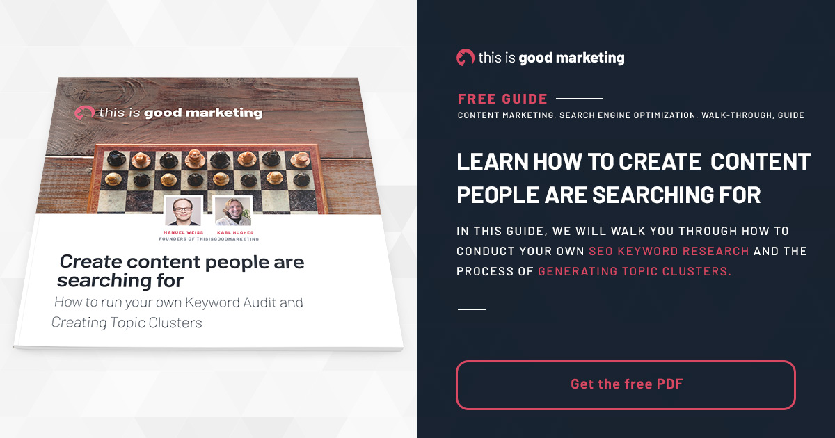 Free Download - How to run your own Keyword Audit and Creating Topic Clusters